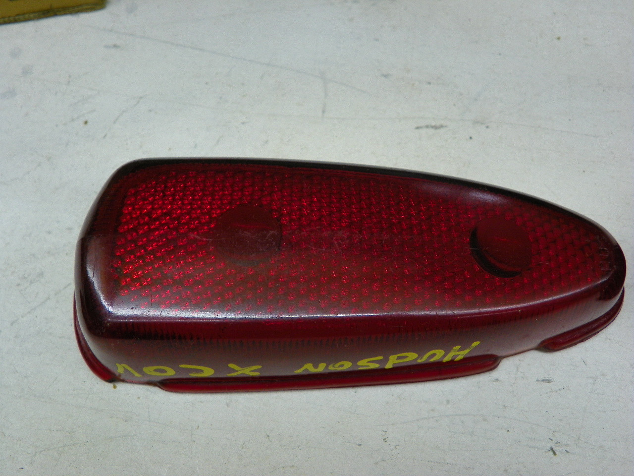 Hudson C3-15241 Taillight Lens for 1948-1951 Hudson Super Six Commodore Wasp Hornet restoration. - Image 3