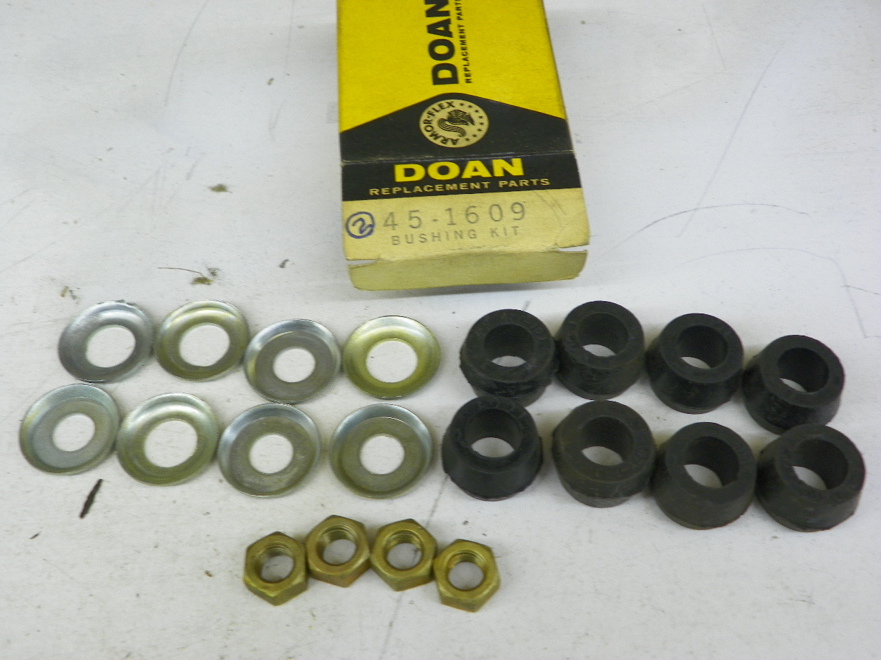Doan 45-1609 Shock Absorber Bushing Kit for 1949-1962 Chevrolet 1951-1956 Oldsmobile restoration. - Image 1