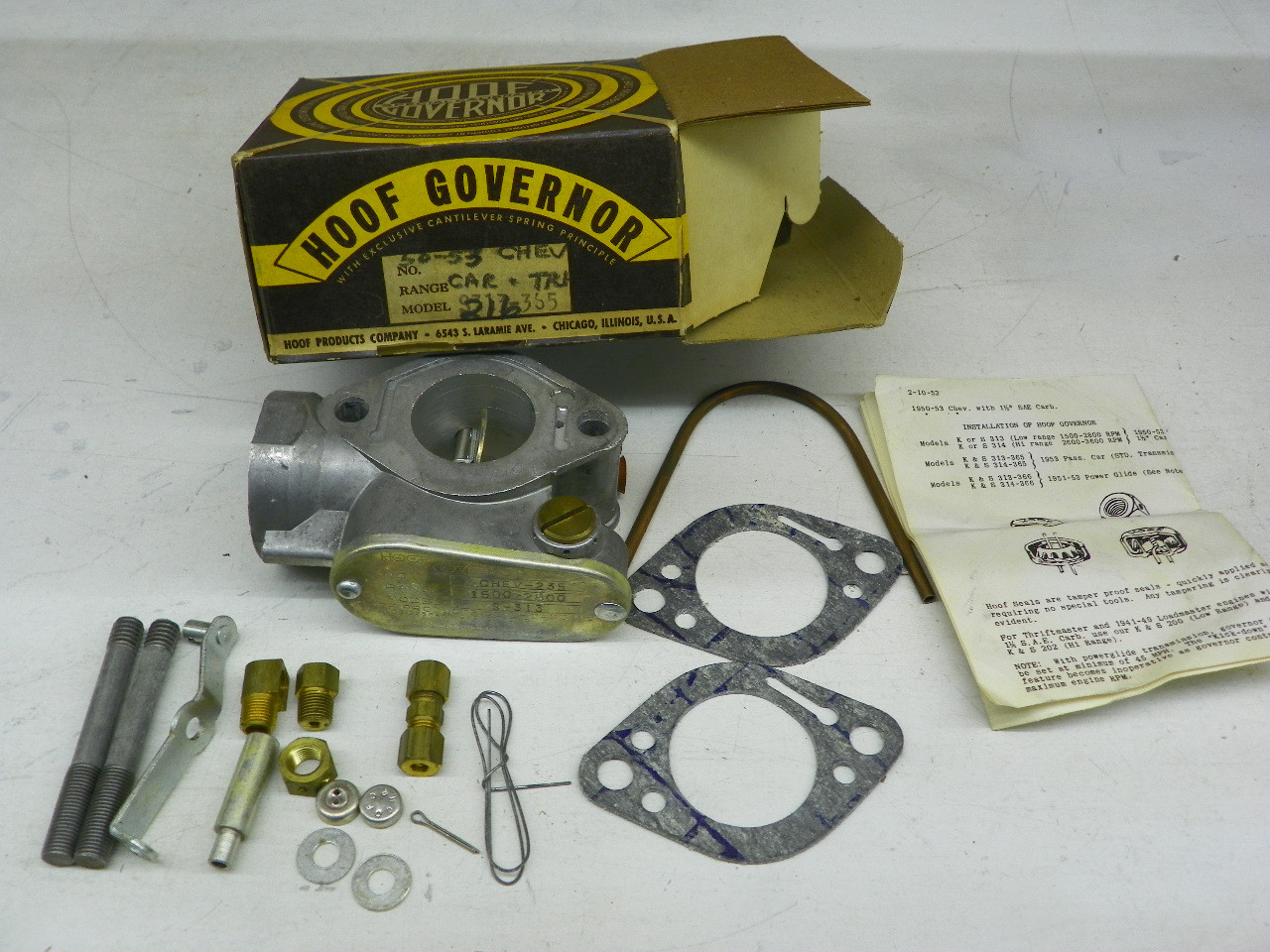 Hoof S-313 Governor for 1950-1953 Chevrolet Car Truck 235ci restoration - Image 1