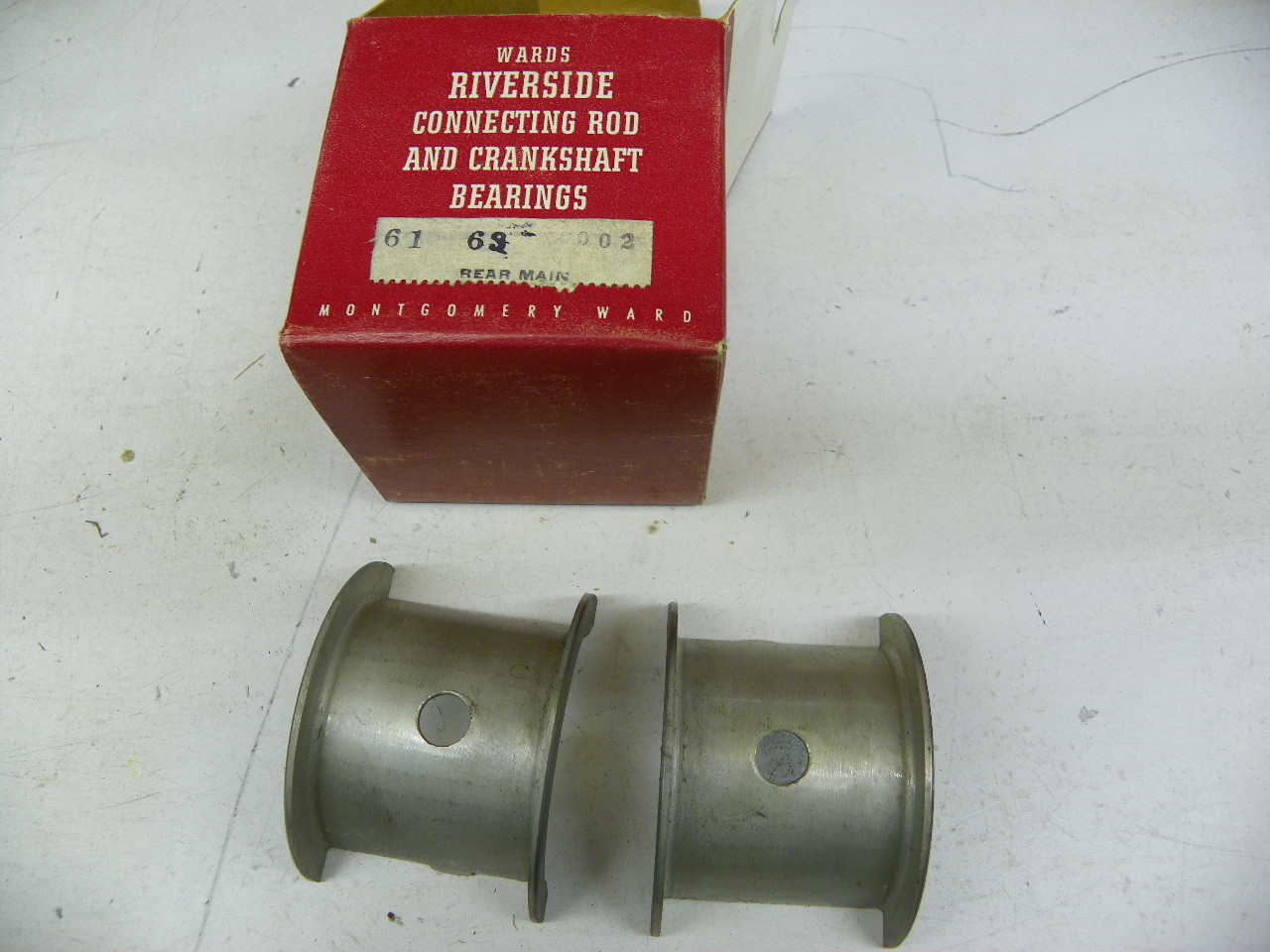 Wards Riverside 61178 Main Bearing Set for 1937-1939 Ford Flathead V8 60 HP restoration. - Image 6