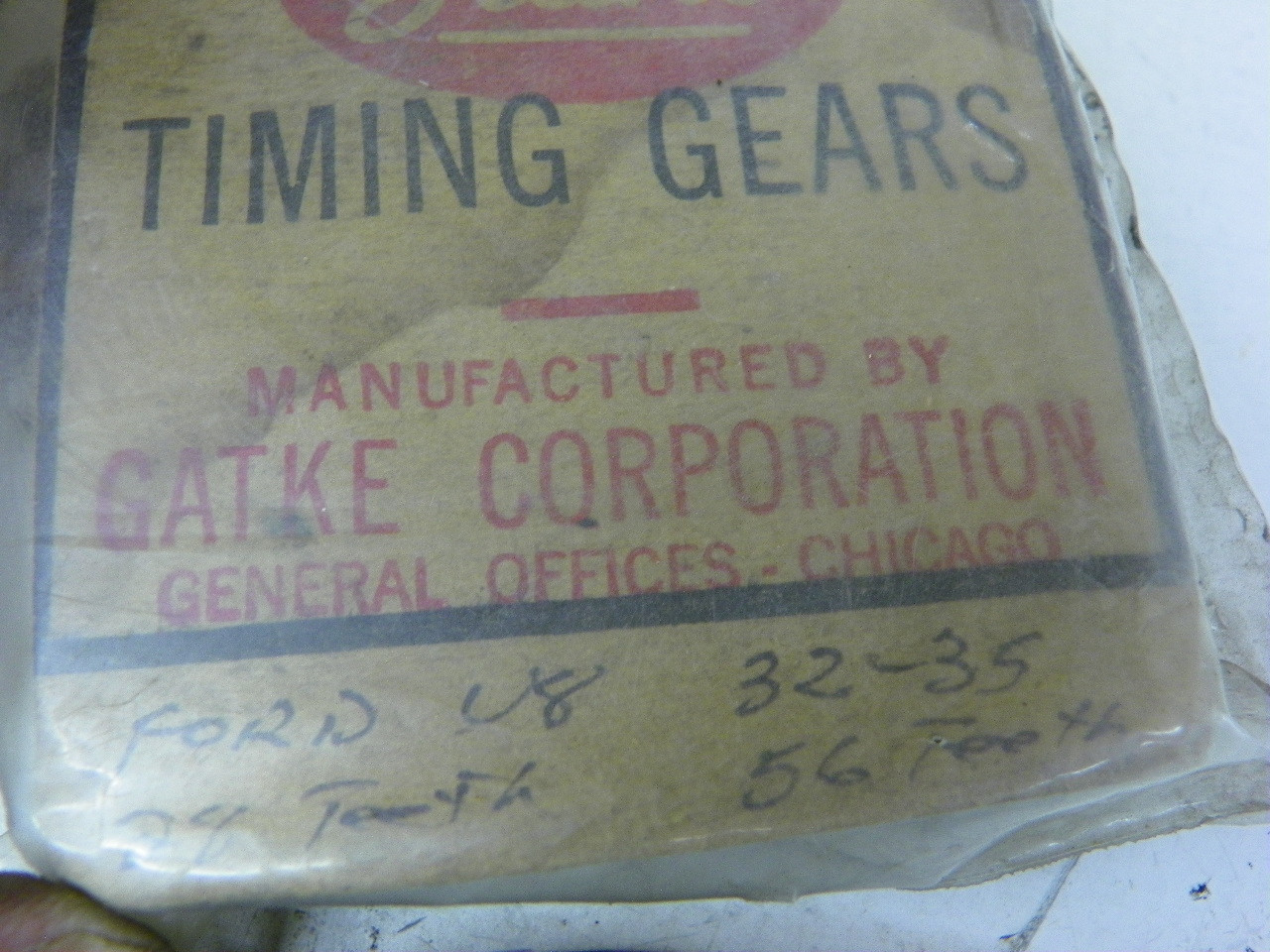 Gatke TG-544B Crankshaft Timing Gear for 1932-1935 Ford V8 restoration. - Image 2