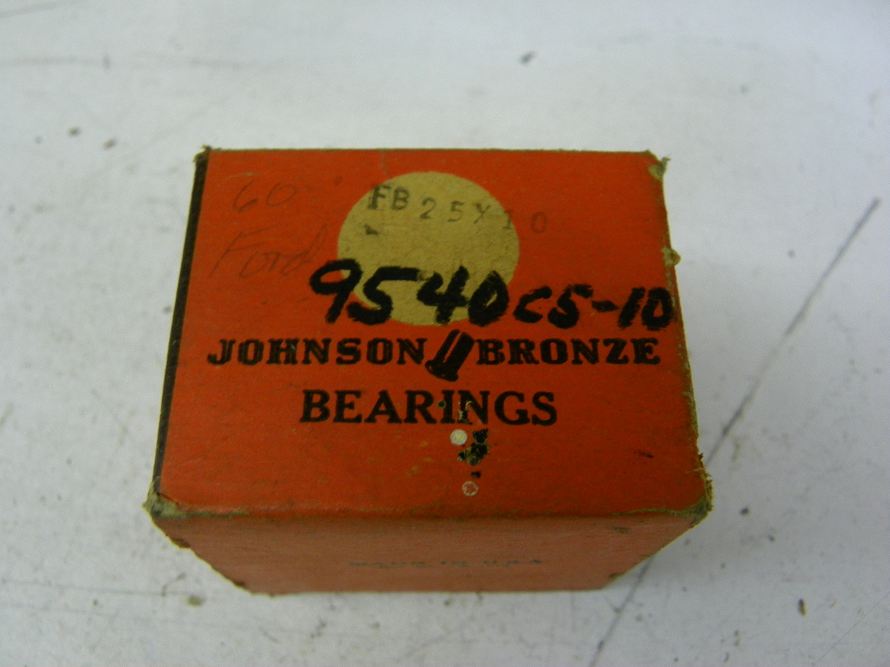 Johnson Bronze 9540CS-10 Connecting Rod Bearing for 1952-1964 Ford 6-Cylinder .010" undersize restoration. - Image 2