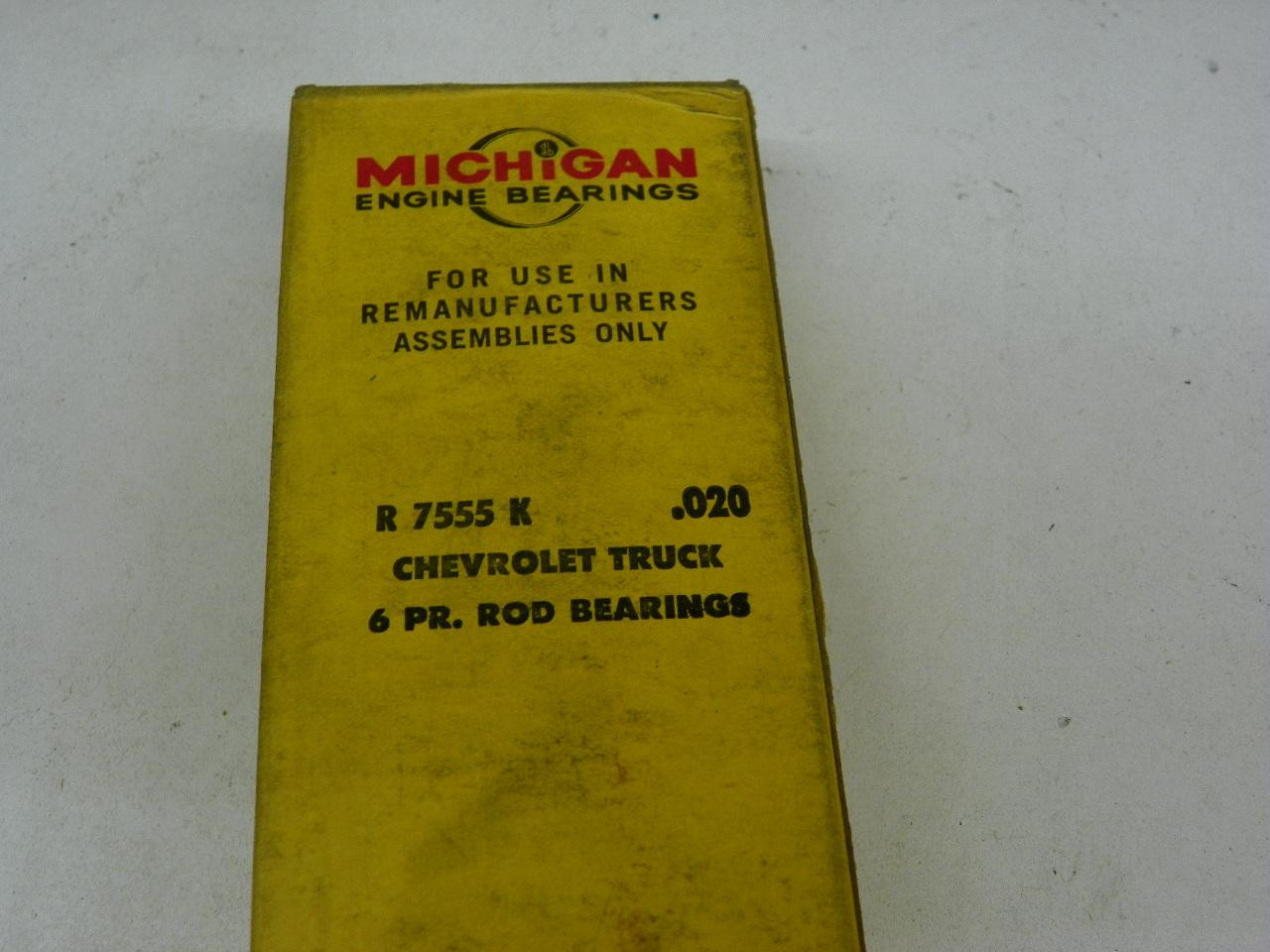 Michigan R 7555 K Rod Bearings .020 Undersize for 1963-1974 Chevrolet 292 6-Cylinder engine restoration. - Image 3