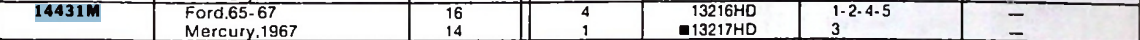Michigan Engine Bearings 1431K STD Engine Bearing Set NORS for vintage auto restoration. - Image 4