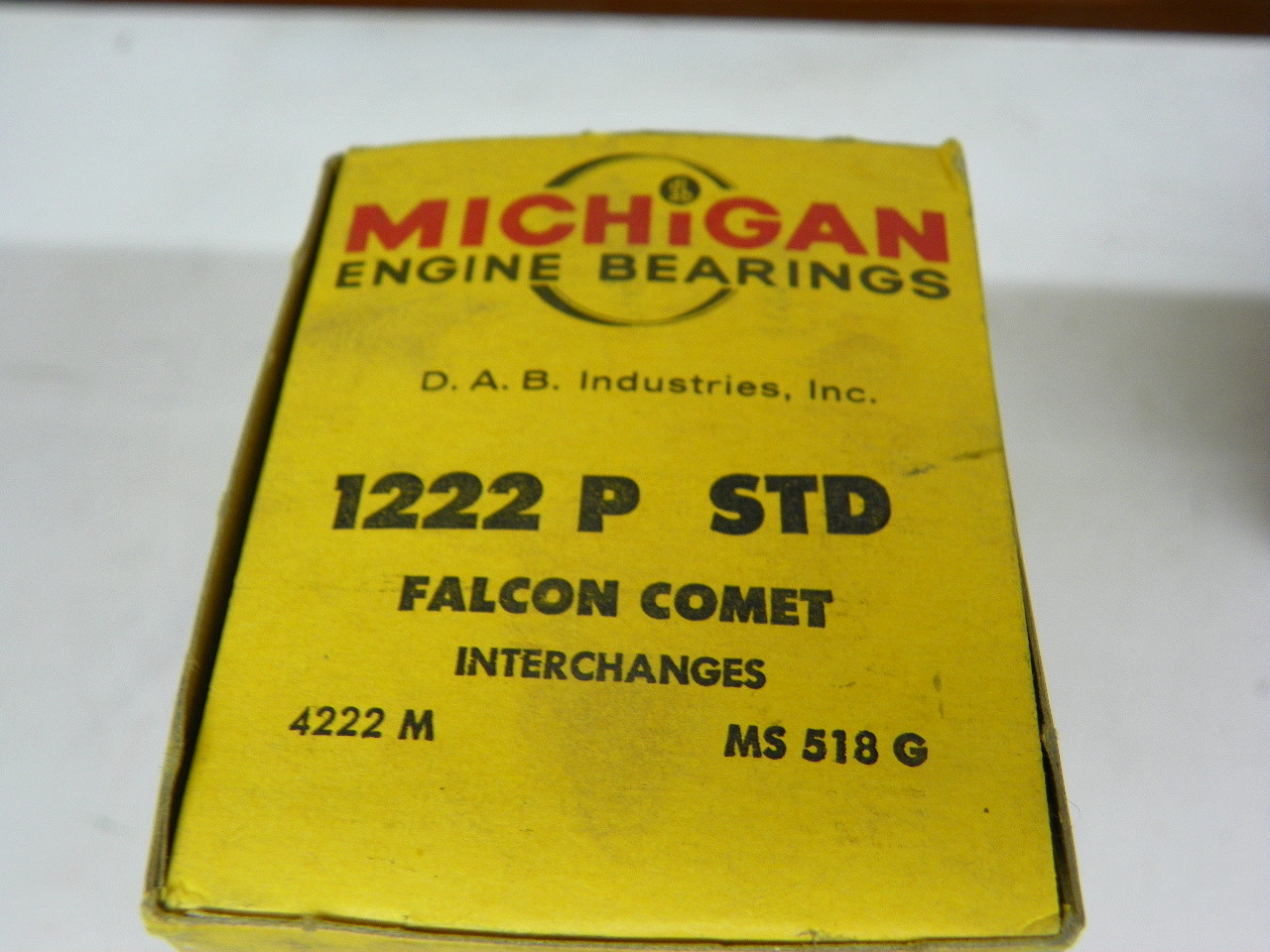 Michigan 1222 P STD Main Bearing Set for 1960-1983 Ford Falcon Comet 6-Cylinder restoration. - Image 1