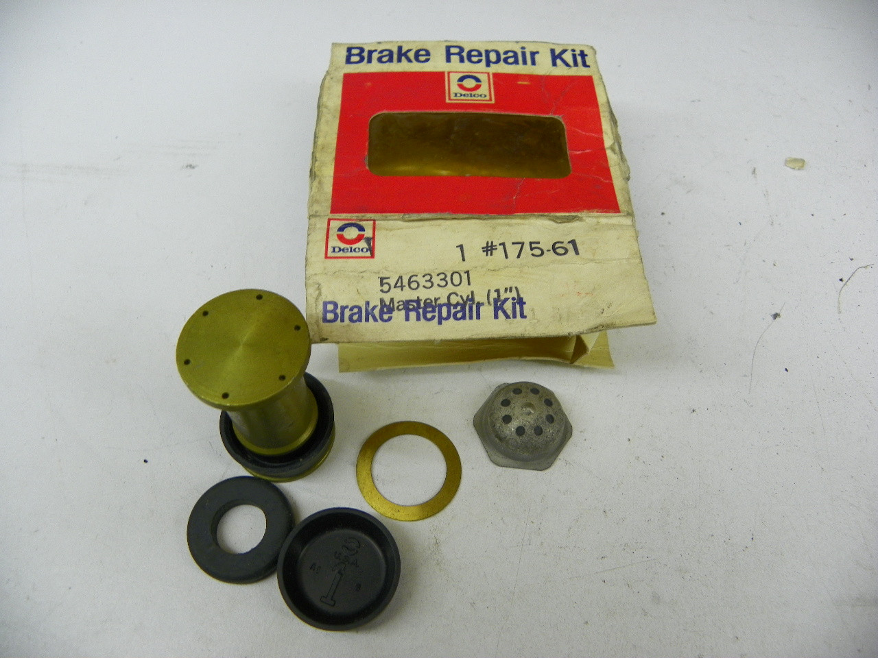 Delco 175-61 Brake Master Cylinder Repair Kit for vintage auto restoration. - Image 1