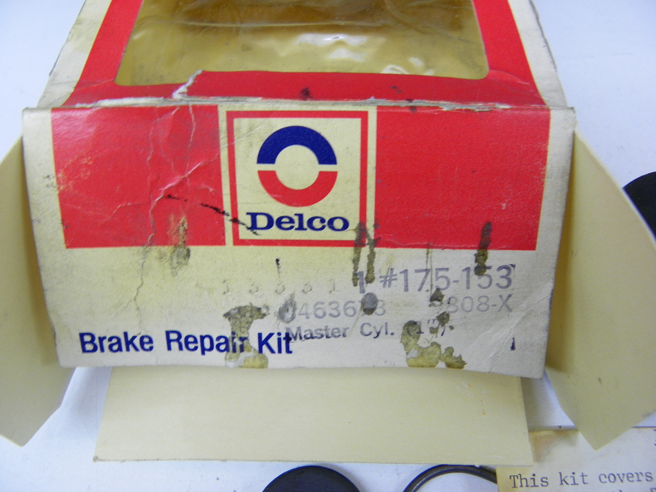 Delco 175-153 Brake Master Cylinder Repair Kit for restoration. - Image 2