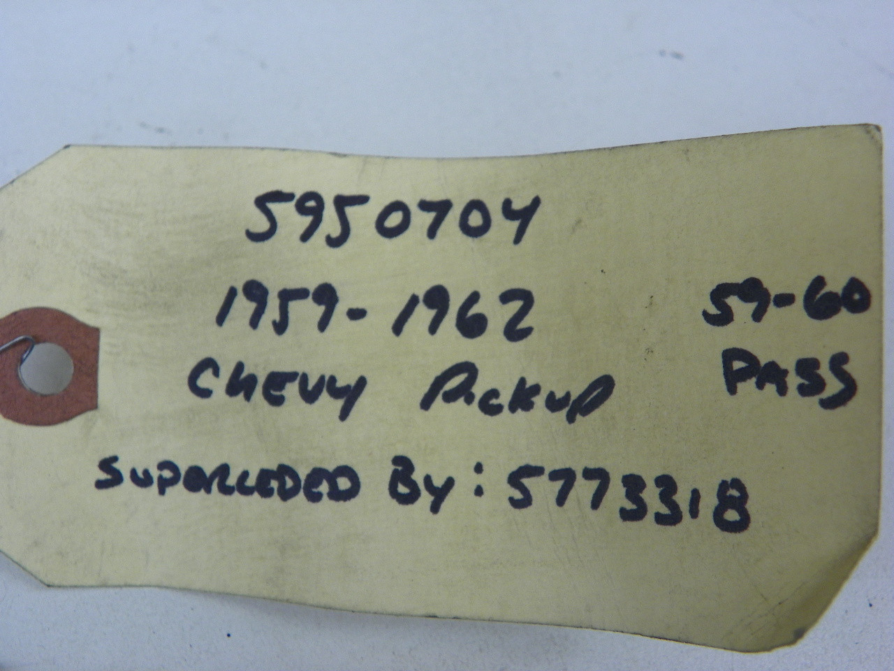 Chevrolet 5950704 Turn Signal Switch Plate for 1959-1962 Chevy Pickup restoration. - Image 2
