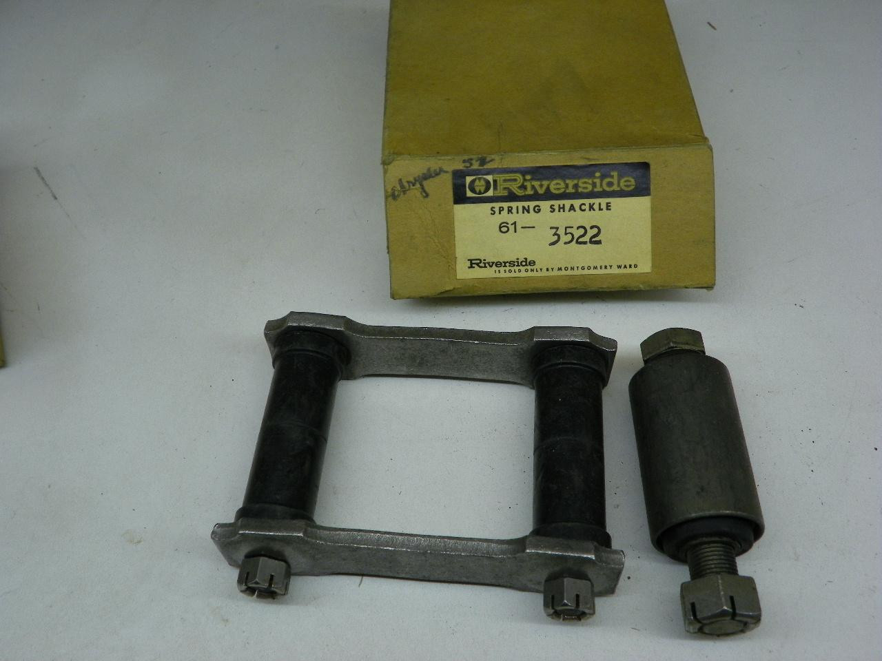 Riverside 61-3522 Rear Spring Shackle Kit for 1952-1954 Chrysler Dodge Plymouth restoration. - Image 1