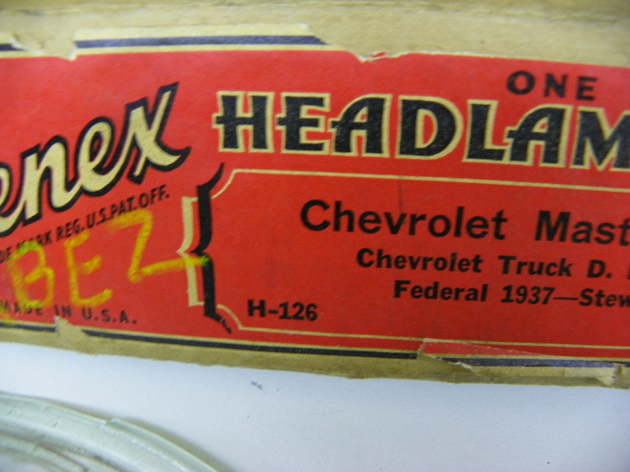 Lenex H-126 Headlamp Lenses for 1934-1935 Chevrolet Master Truck Federal restoration. - Image 3