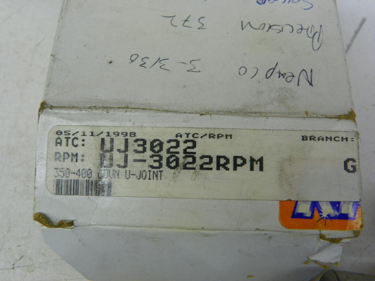 ATC/RPM UJ3022 Universal Joint with combination bearing cups for vintage auto restoration. - Image 2