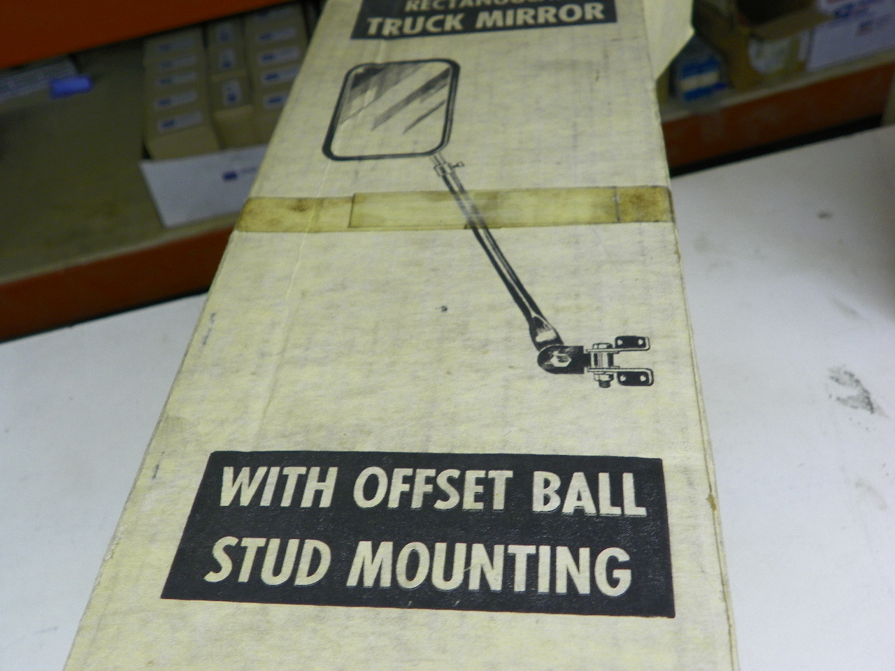 Peterson Mfg. Co. (2) 659 Short Rectangular Truck Mirrors adjustable arm NORS restoration. - Image 4