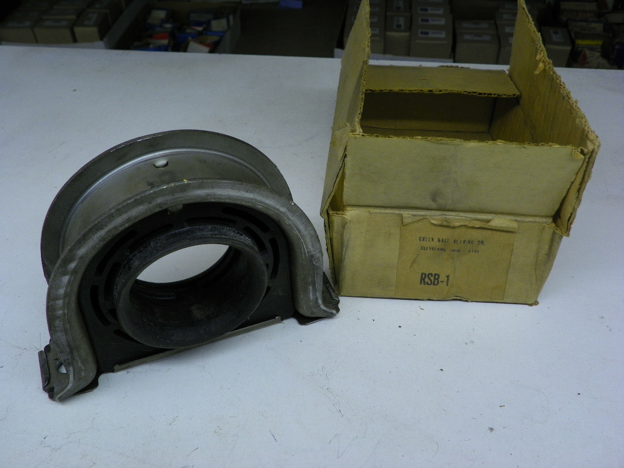 Green Balt Bearing Co. RSB-1 Driveshaft Carrier Bearing NORS vintage auto part restoration. - Image 1