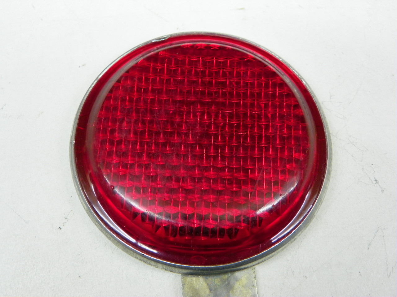 MP MP 93-3 3 3/4 Inch Red Clearance Reflector vintage auto part restoration. - Image 4