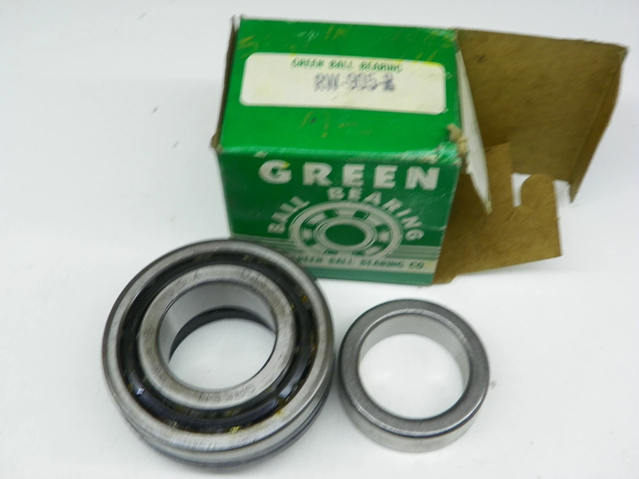Green RW-905-R Rear Wheel Bearing for 1973-1988 Ford Lincoln Mercury worn axle repair restoration. - Image 1