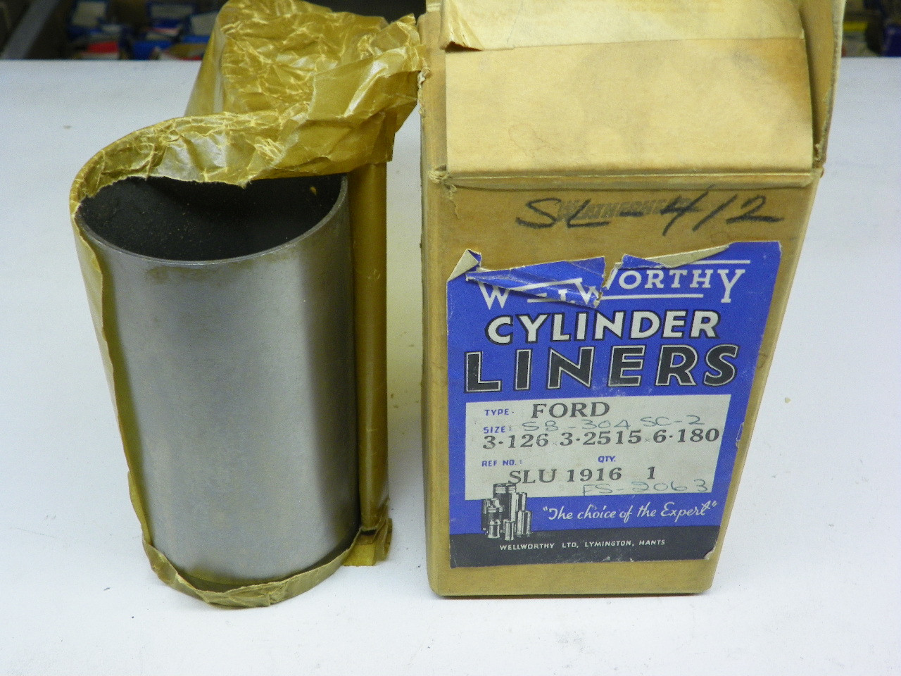 Wellworthy SLU 1916 Cylinder Liner for vintage engine restoration - Image 1