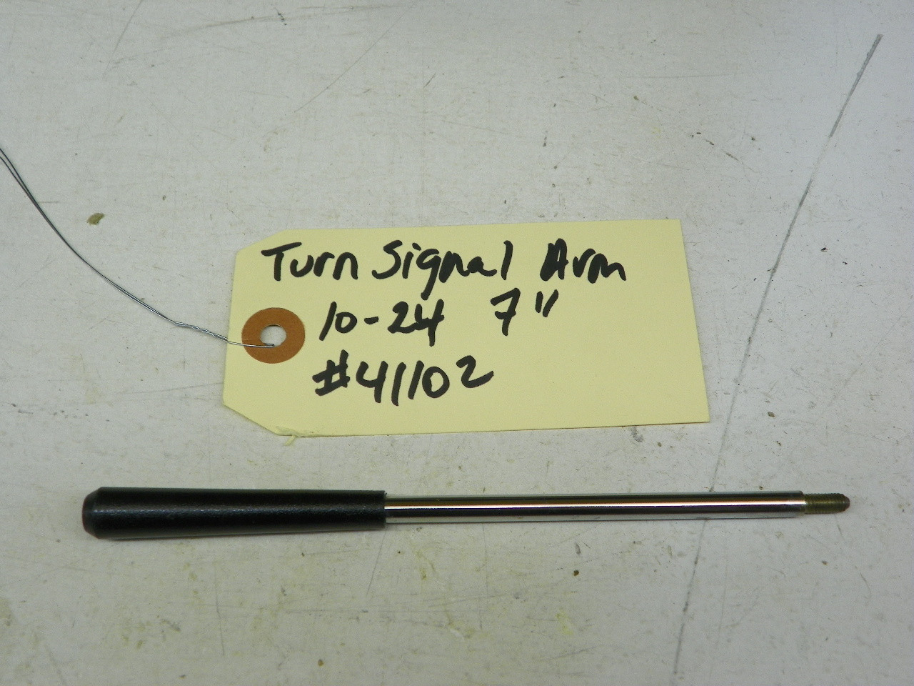 Unbranded 41102 Turn Signal Arm with 10-24 thread and 7 inch length restoration. - Image 1