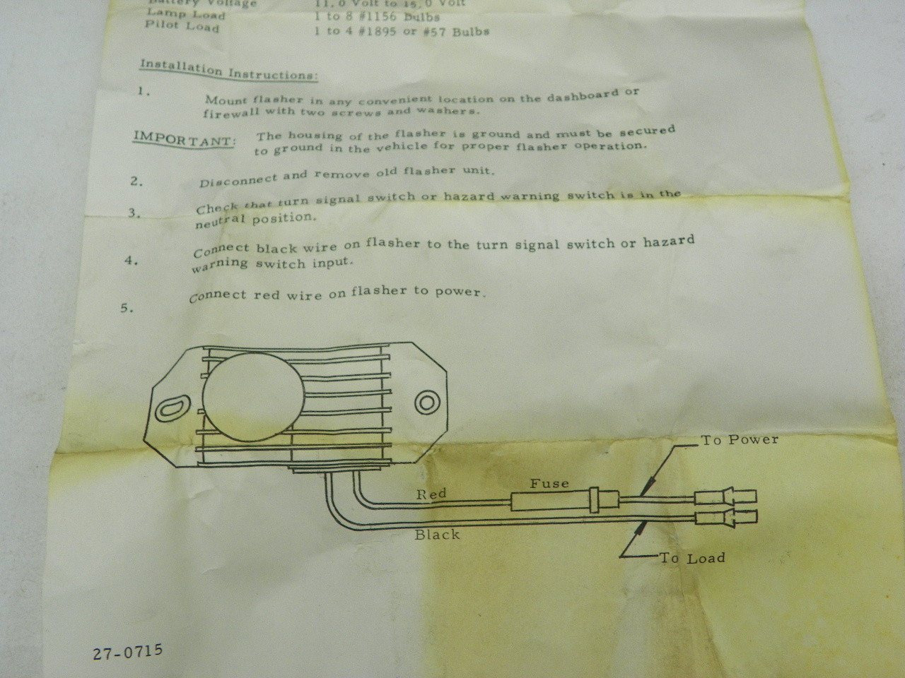 Signal-Stat 260 Solid State Heavy Duty Flasher for restoration. - Image 9