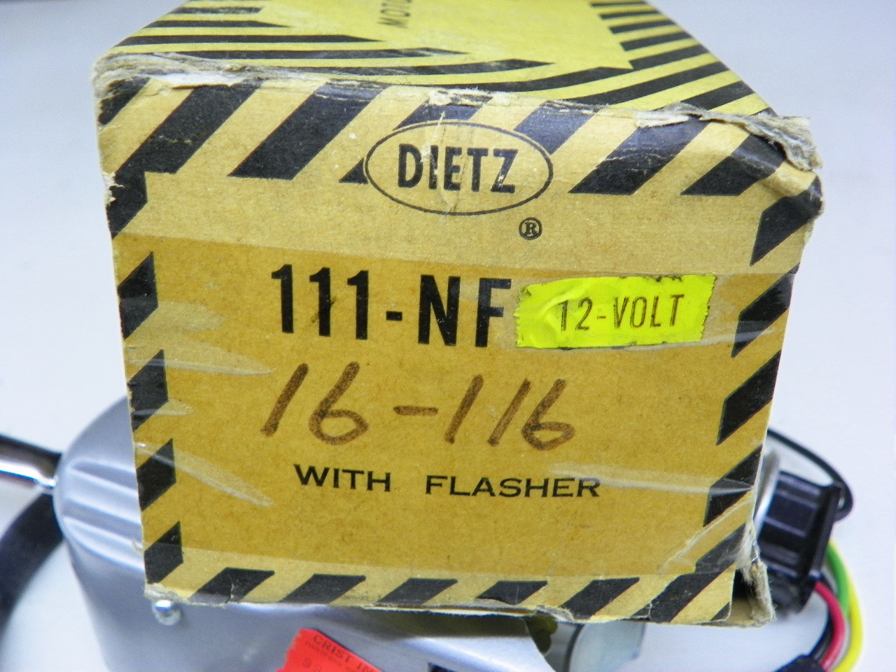 Dietz 111-NF Turn Signal Switch with Flasher for vintage auto restoration. - Image 2