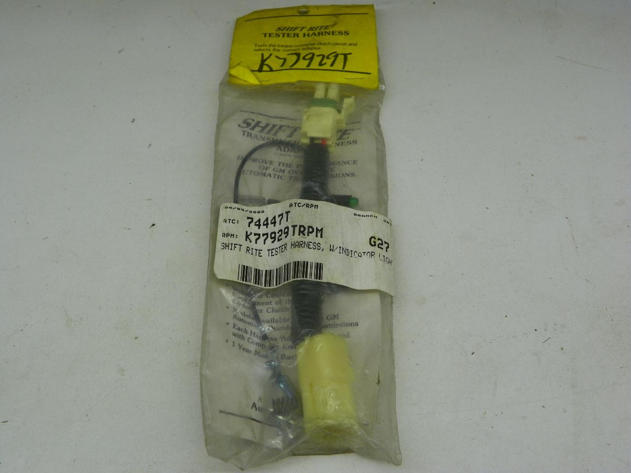 Shift Rite K77929T Tester Harness for transmission torque converter clutch circuit diagnosis restoration. - Image 1