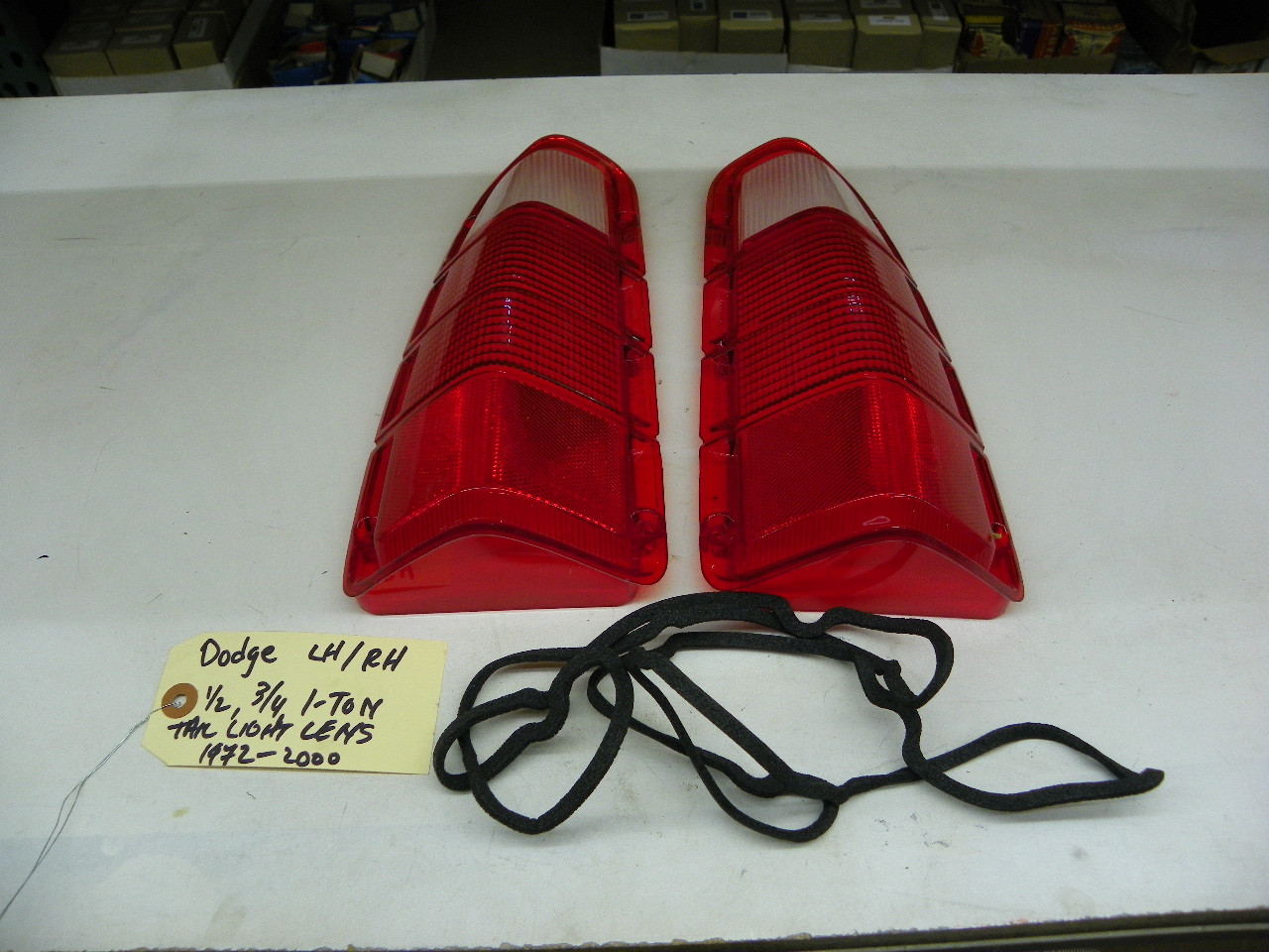 Glo-Brite 4790 Tail Light Lens Pair for 1972-1980 Dodge D/W Series Truck restoration. - Image 1