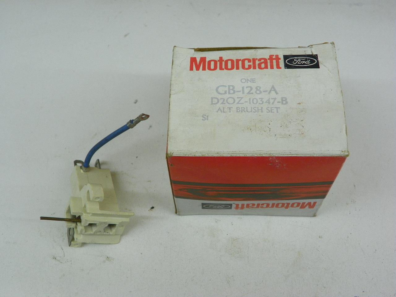 Motorcraft GB-128-A Alternator Brush Set NOS for vintage auto restoration. - Image 1