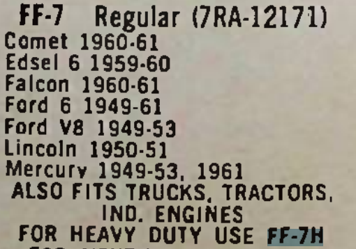 Niehoff FF-7H Point Set for 1949-1961 Ford Mercury Lincoln Comet Edsel Falcon restoration. - Image 7