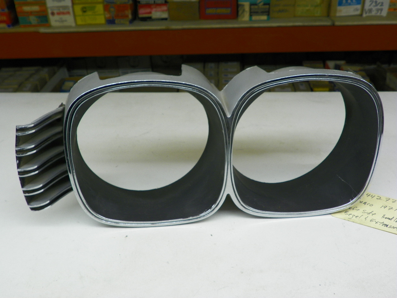 Mopar 3442771 Left Headlamp Bezel Extension for 1971 Dodge Monaco restoration. - Image 5