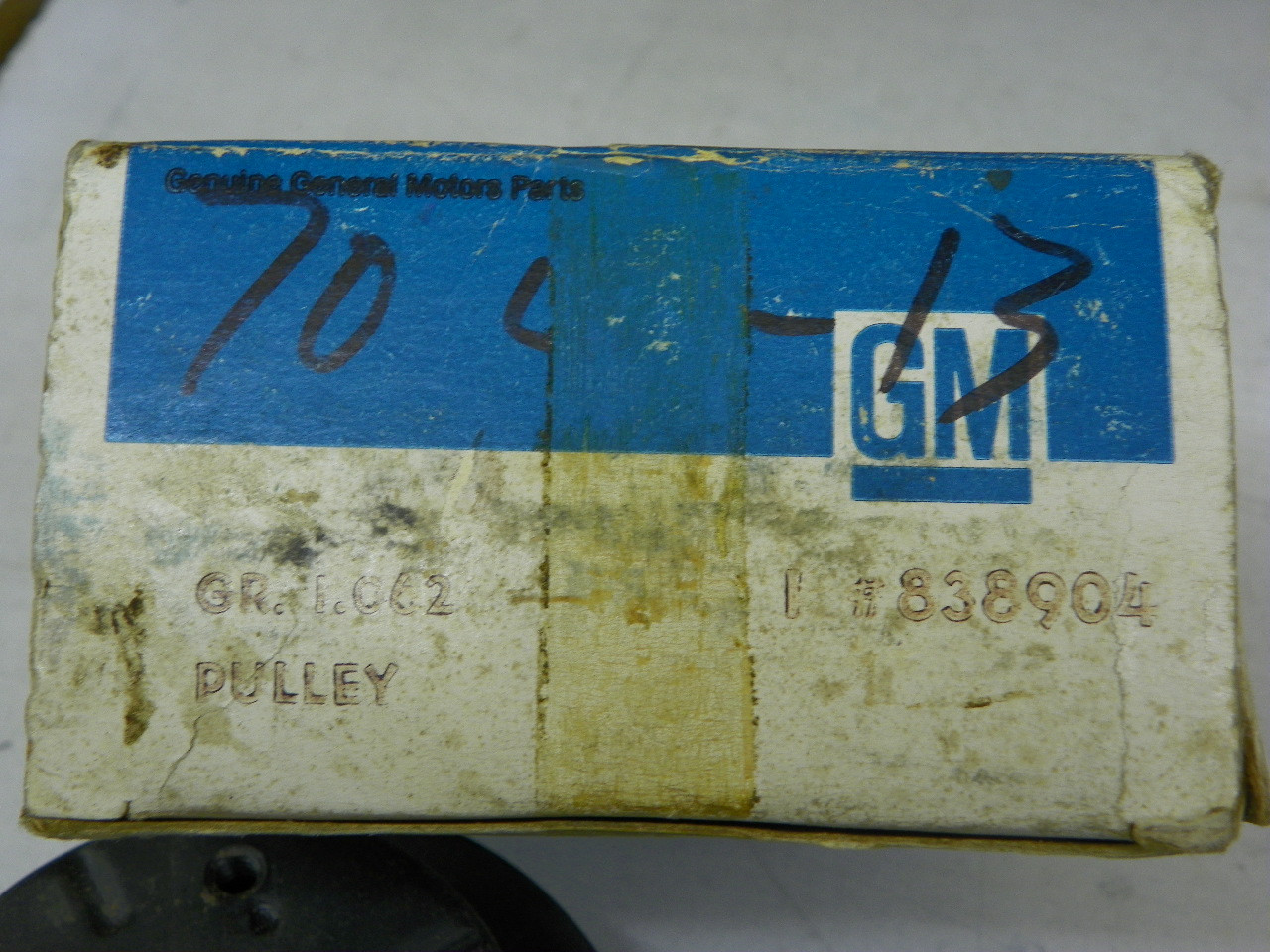 General Motors 838904 Fan Water Pump Pulley for 1939-1952 Chevrolet restoration. - Image 2