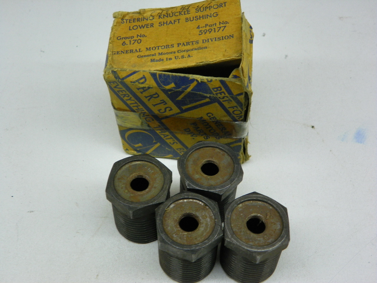 General Motors 599177 Steering Knuckle Lower Shaft Bushing for 1939-1948 Chevrolet restoration. - Image 1