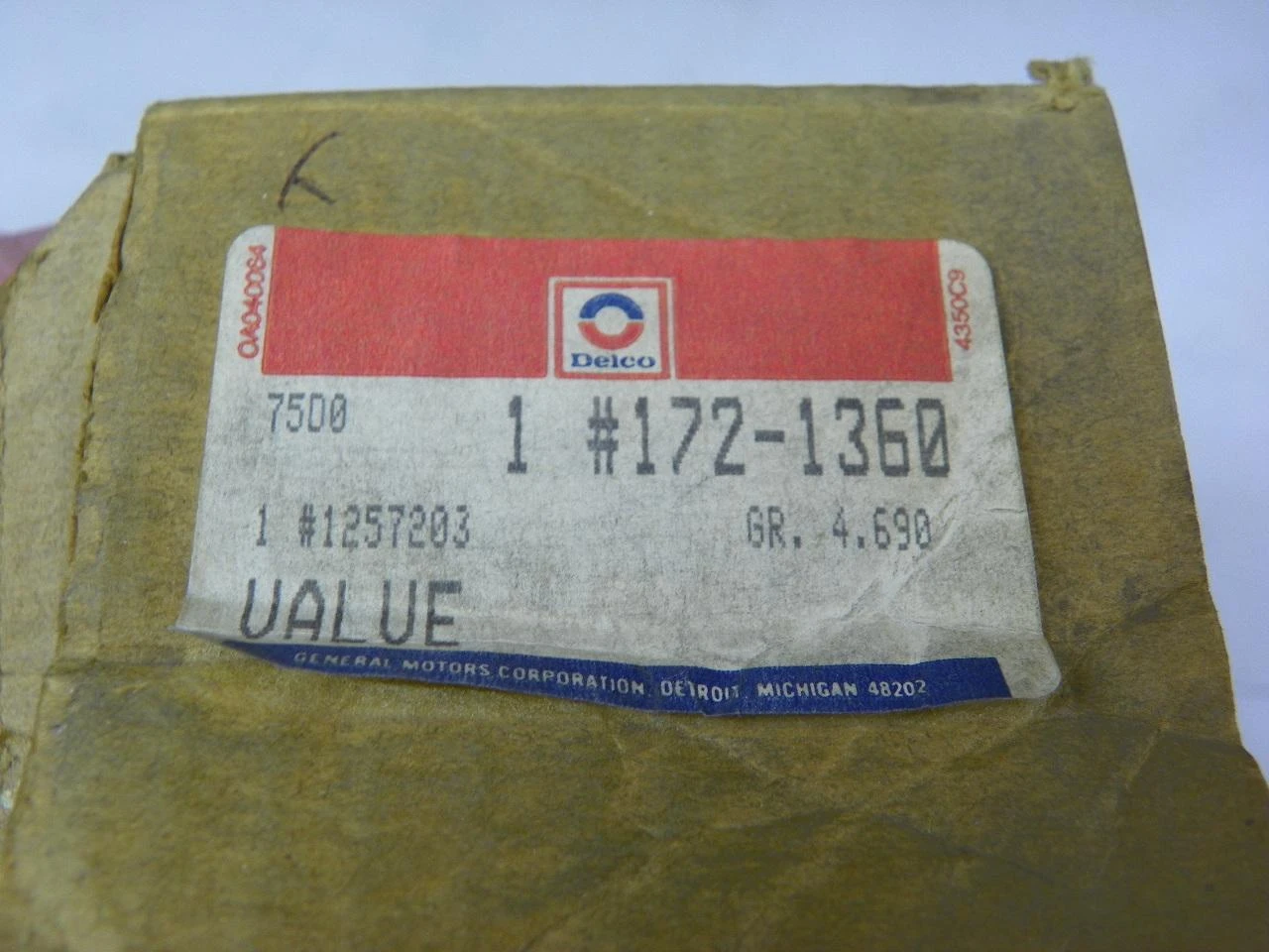 Delco 172-1360 Brass Brake Proportioning Valve NOS for vintage auto restoration. - Image 2