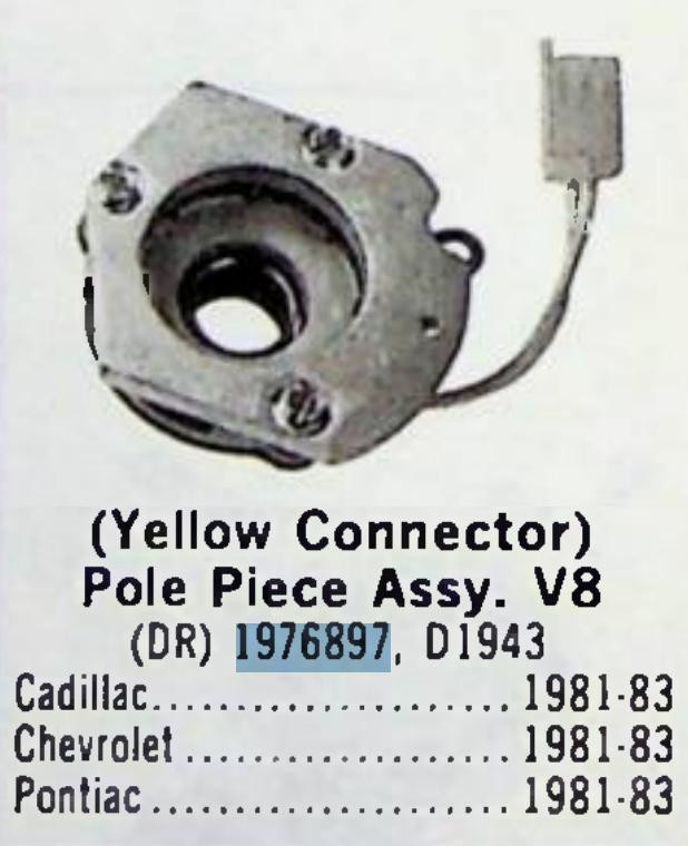 Delco D1943 Pole Piece Assembly V8 for 1981-1983 Cadillac Chevrolet Pontiac V8 restoration. - Image 7