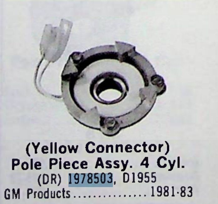 Delco Remy D1955 Pole Piece Assy for 1981-1983 GM 4 Cylinder ignition restoration. - Image 6