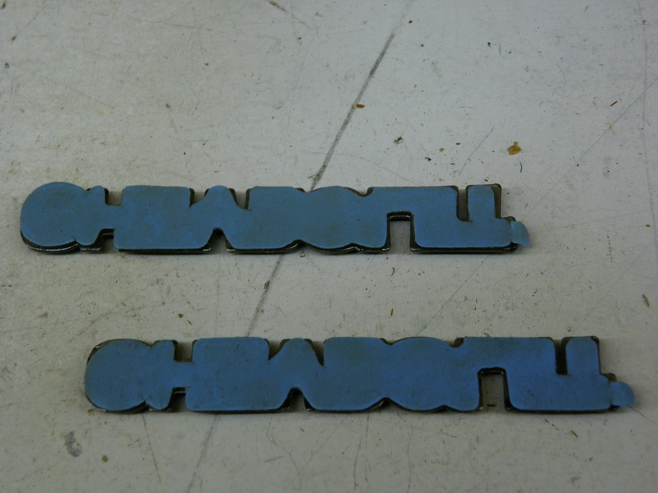 Genuine GM 1746150 Chevrolet Emblem 2-Pack for 1975-1977 Chevrolet Chevelle Monza exterior trim restoration. - Image 4