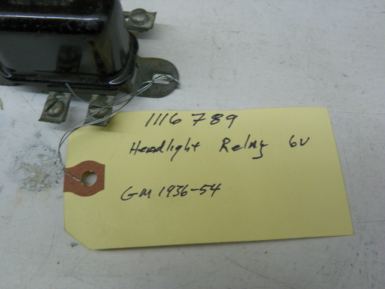 Delco Remy 1116789 Headlight Relay 6V for 1936-1954 GM restoration. - Image 3