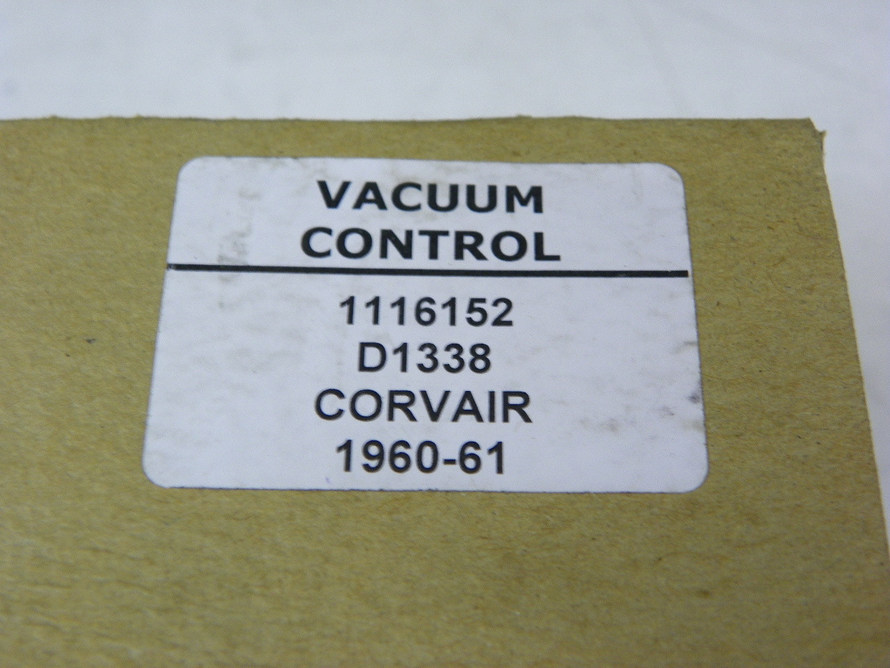 Delco Remy 1116152 Vacuum Control for 1960-1961 Chevrolet Corvair restoration. - Image 2