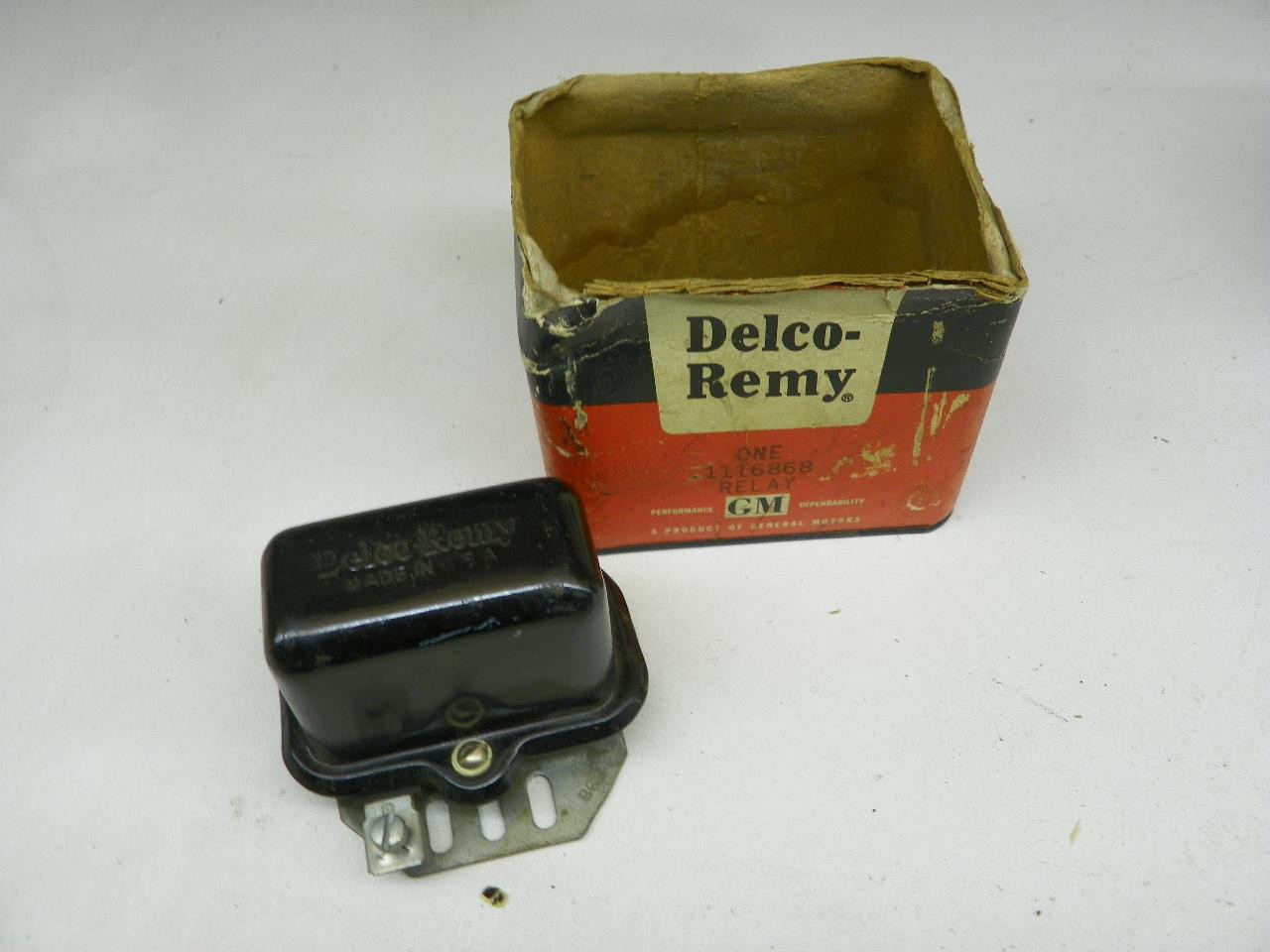 Delco-Remy 1116868 Relay NOS for vintage electrical system restoration. - Image 1