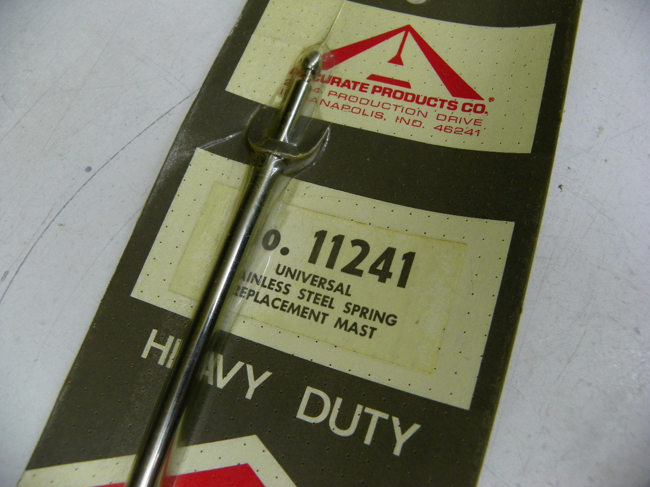 Accurate Products 11241 Universal Stainless Steel Spring Antenna Mast for vintage auto restoration - Image 3