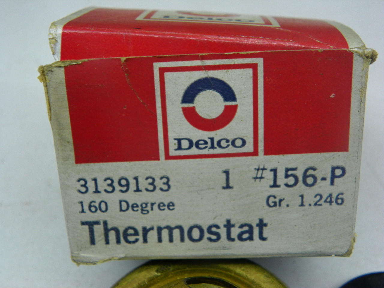 Delco 3139133 160 Degree Thermostat for 1959-1961 Chevrolet 6-Cylinder engine restoration. - Image 2