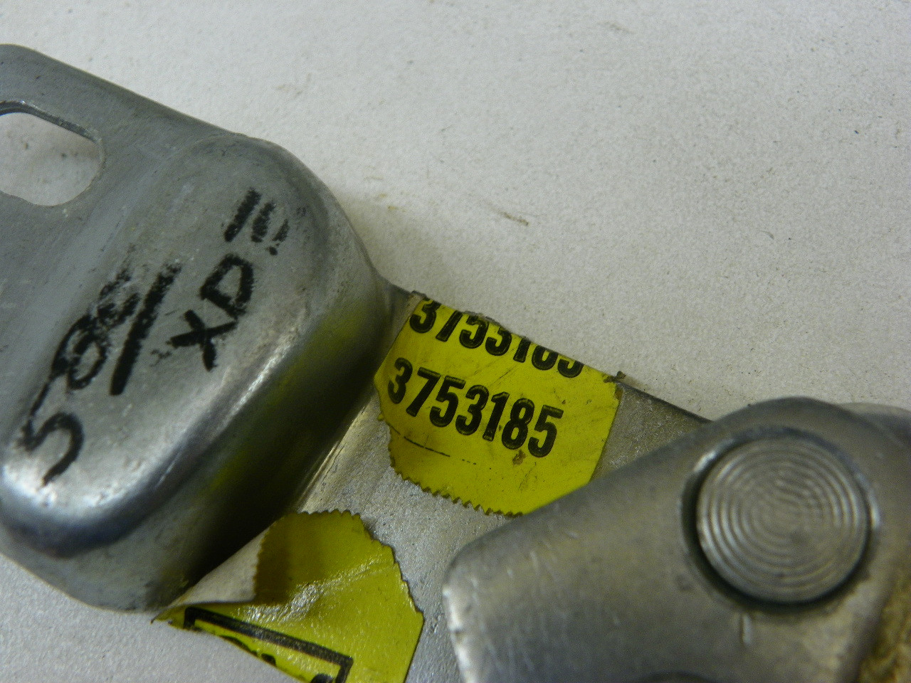 GM 3753185 LH Door Latch Striker Plate for 1957-1959 Chevrolet GMC Truck restoration. - Image 2