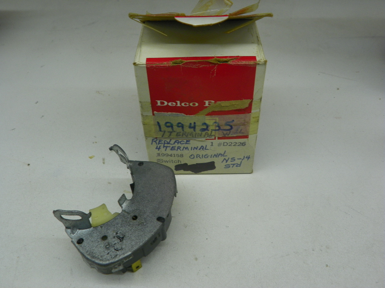 Delco 1994235 Neutral Safety Switch 7 Terminal for 1969-75 Buick Chevrolet C/K Pickup Blazer Column Shift Automatic restoration. - Image 1