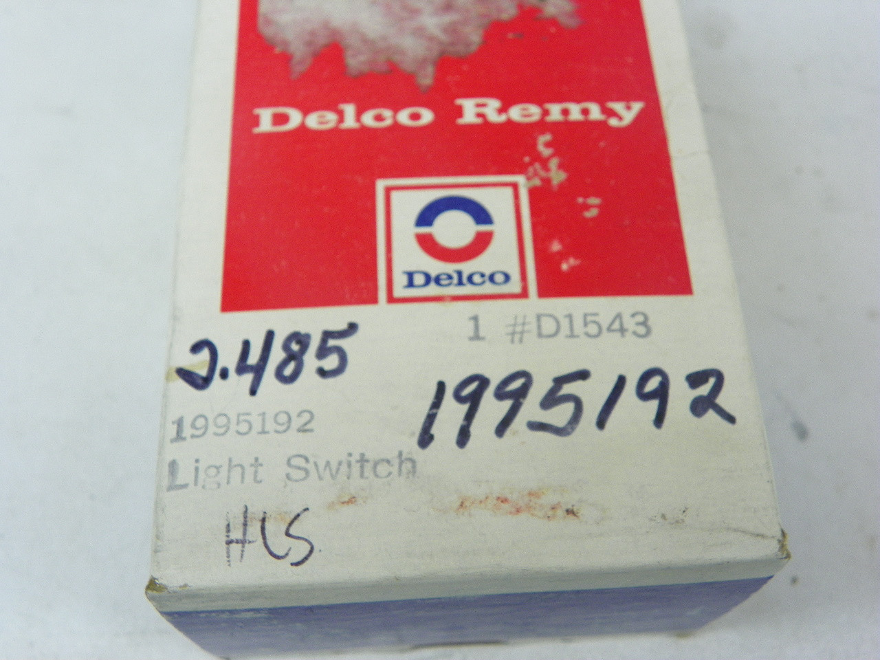 Delco Remy 1995192 Headlight Switch for 1968-1969 Chevrolet Camaro Rally Sport with console gauges restoration. - Image 2