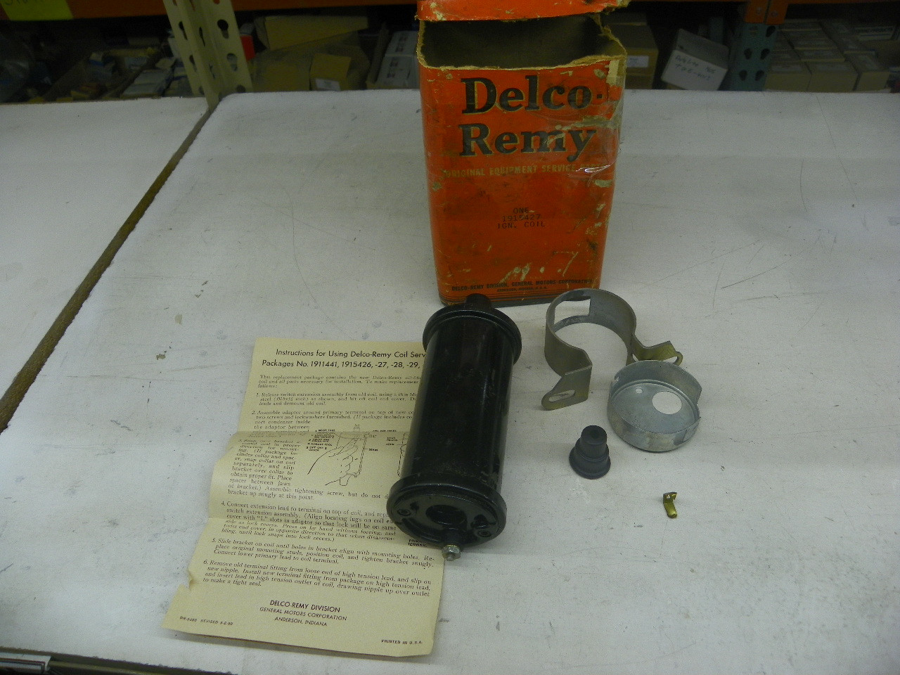 Delco-Remy 1915427 Ignition Coil for 1937-1940 GM Chevrolet Pontiac Oldsmobile Buick Cadillac restoration. - Image 1