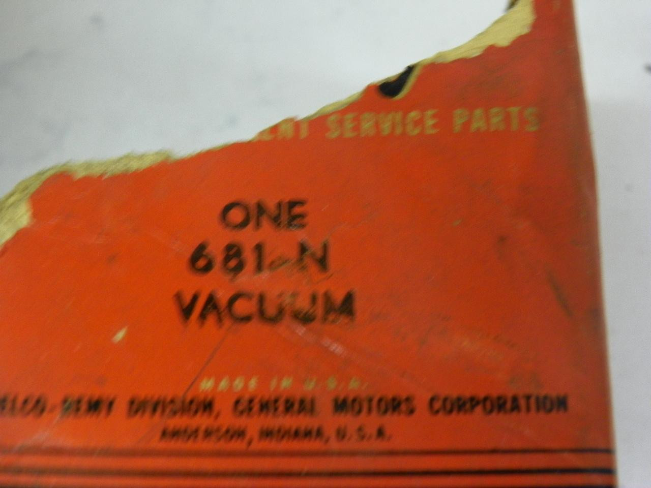 Delco 681-N Vacuum Control for 1937-1939 Pontiac Deluxe Eight 8-Cylinder restoration. - Image 2