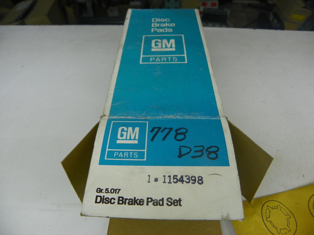 GM 1154398 Disc Brake Pad Set for 1975-77 Chevrolet Monza Front restoration. - Image 2
