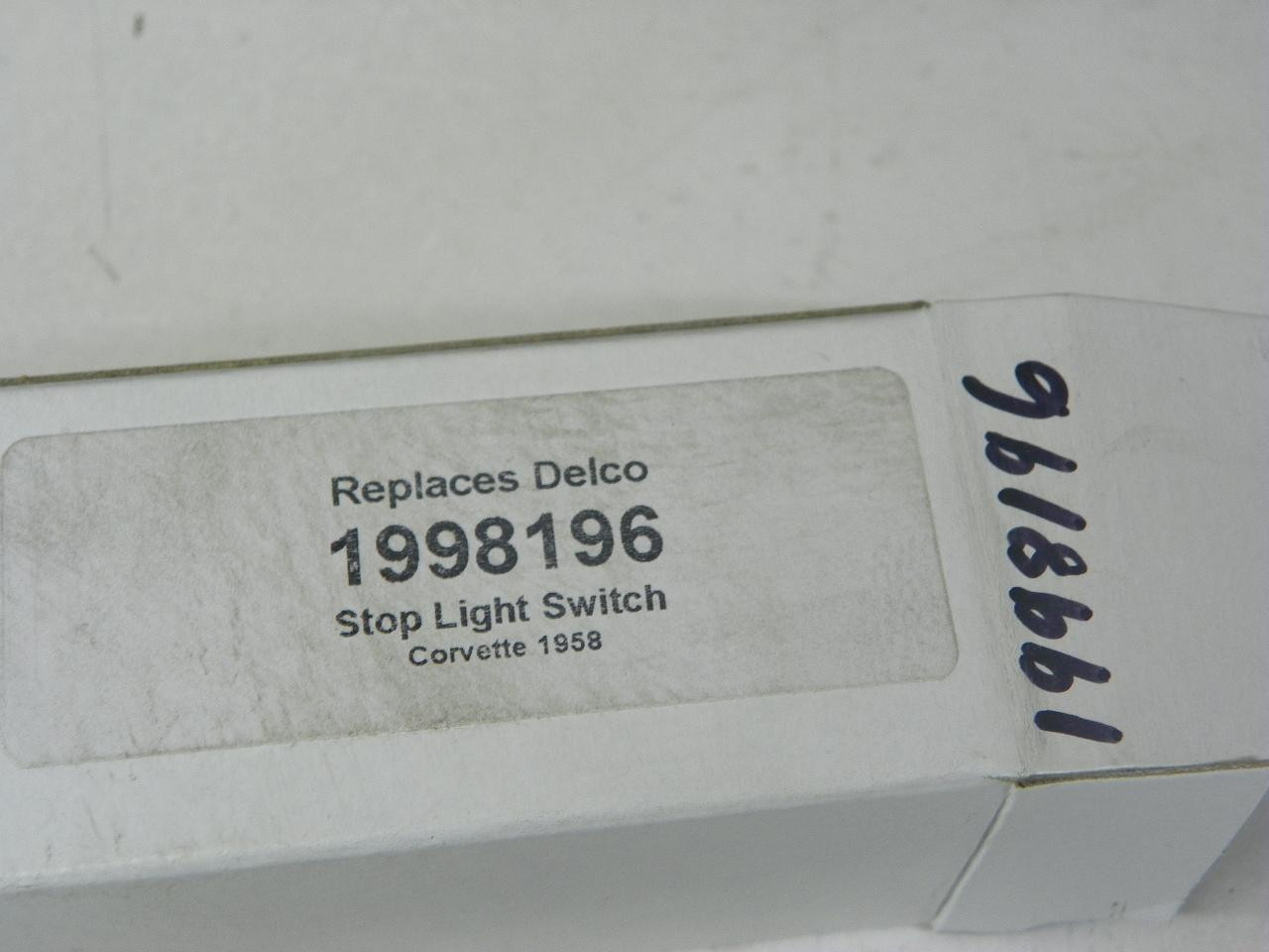 Aftermarket 1998196 Brake Light Switch for 1958 Chevrolet Corvette restoration - Image 2