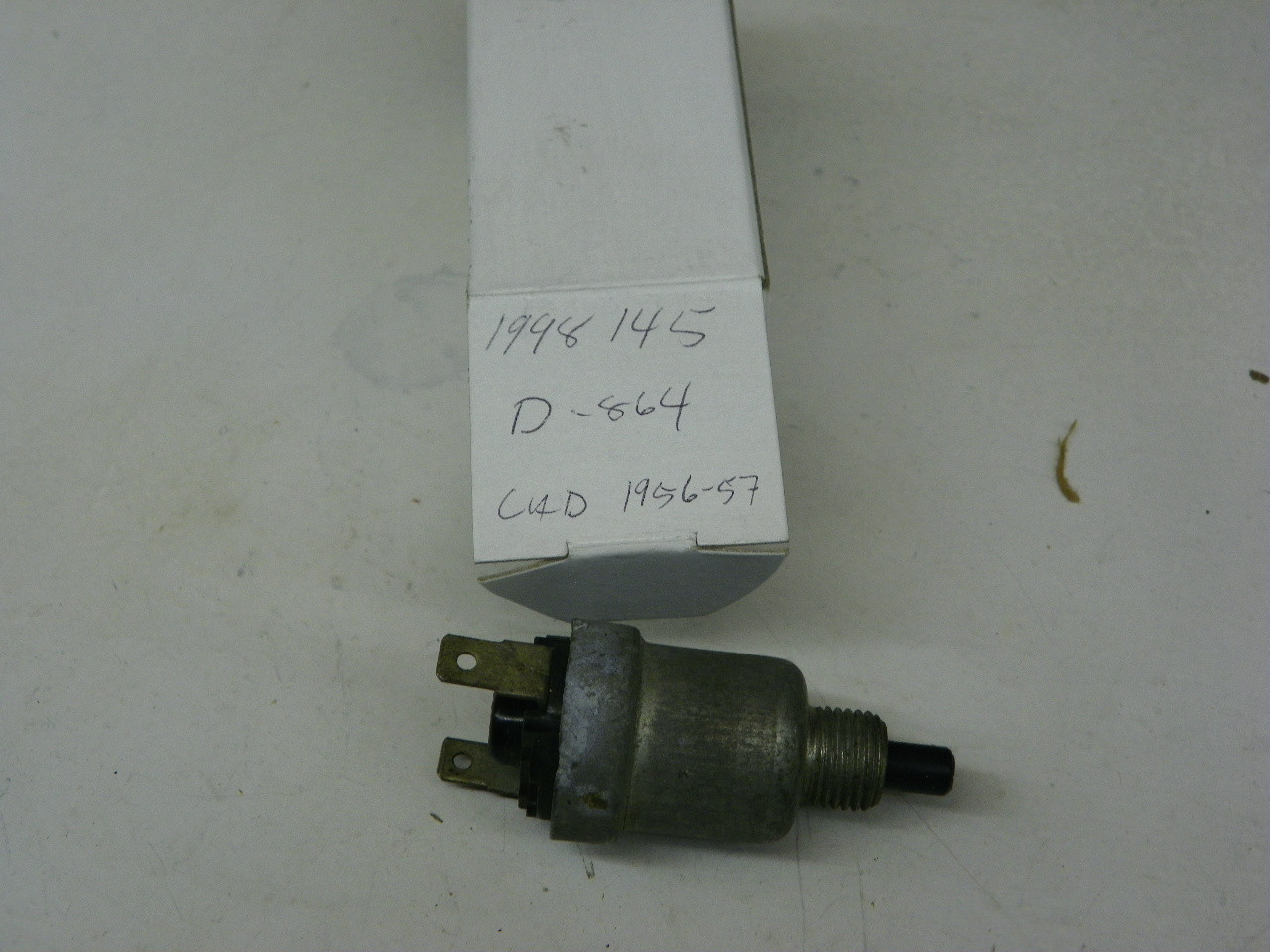 Delco D-864 Brake Light Switch for 1956-1957 Cadillac restoration. - Image 1