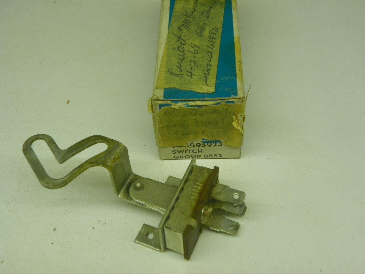GM 3895923 Heater Blower Motor Switch for 1966-1967 Chevrolet Chevelle Malibu El Camino without AC restoration. - Image 1