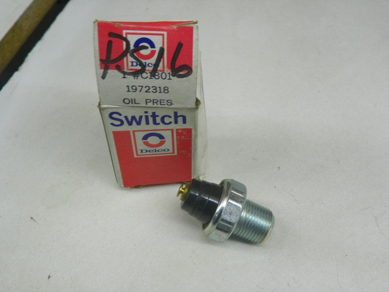 Delco 1972318 Oil Pressure Switch for vintage auto restoration. - Image 1