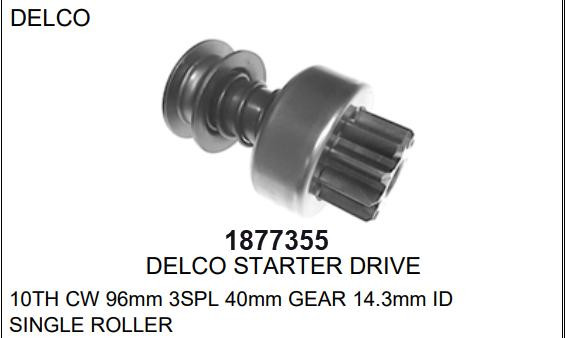 Delco Remy 1877355 Starter Drive for restoration. - Image 10